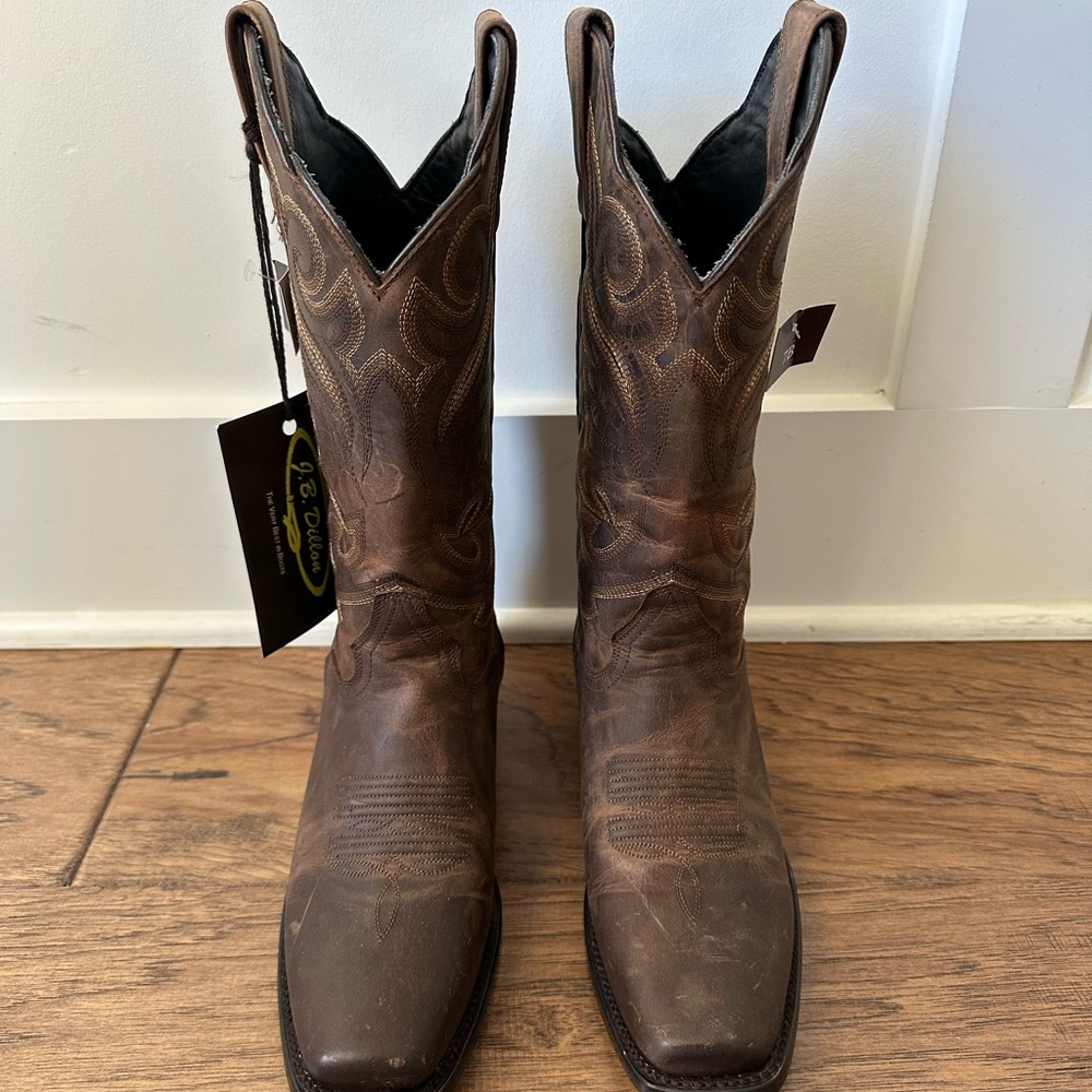 JB Dillon cowboy boots – brand new with tags, never worn - 7 B Women
